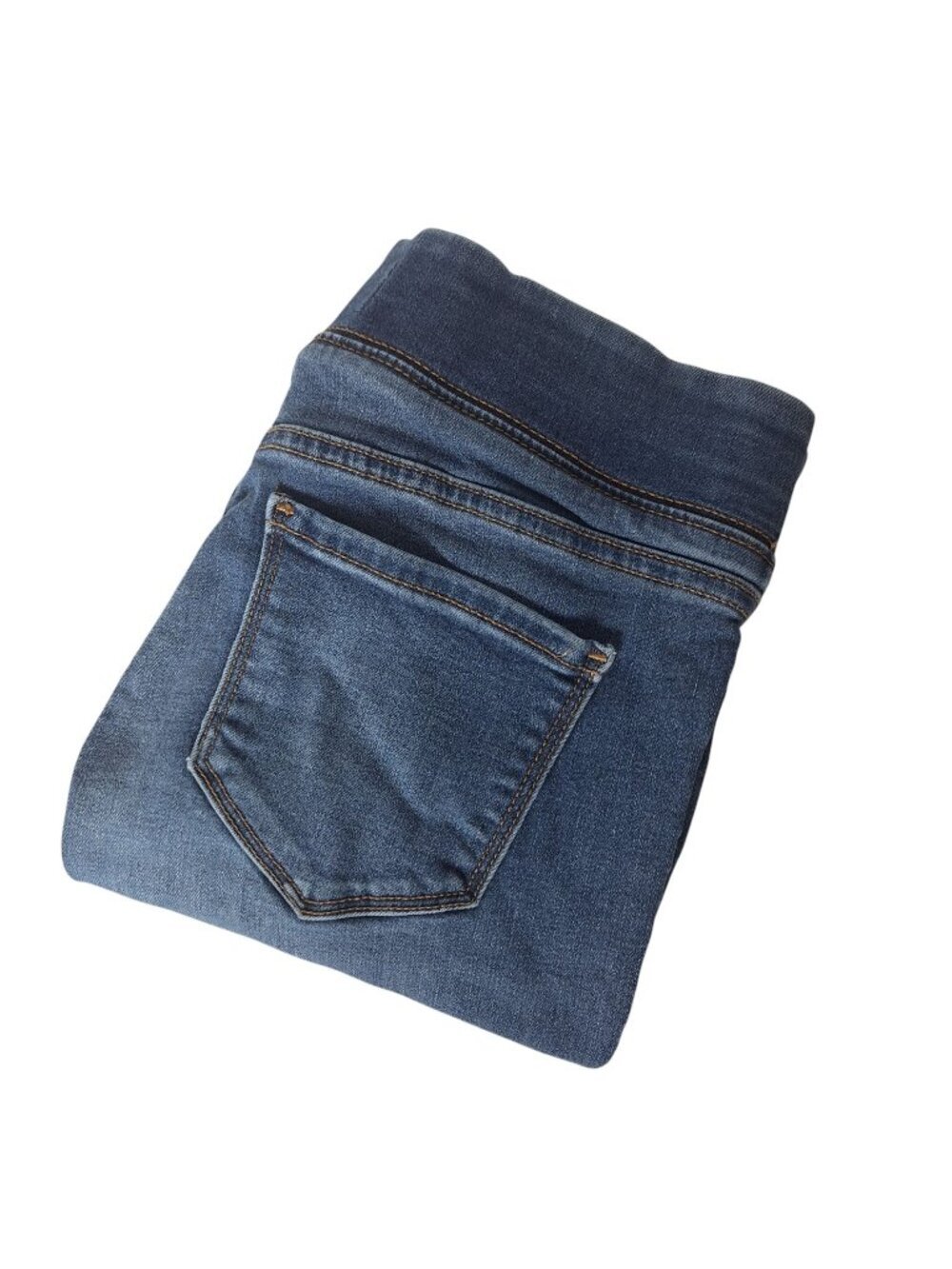 Old Navy Rockstar Mid-Rise Jeggings Women Blue Denim Skinny Pull On Jeans 4 Peti